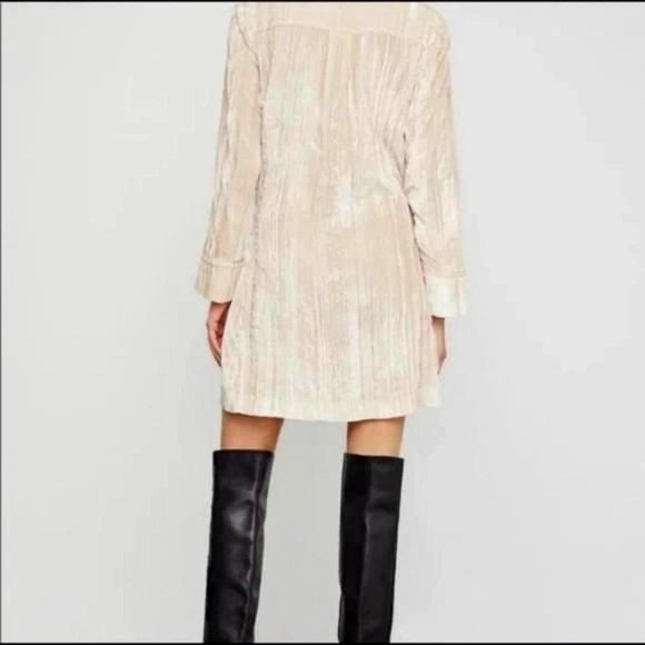 BCBGMAXAZRIA Velvet Robe Dress Aldmont Pink Color Size XS $300 - Picture 3 of 7